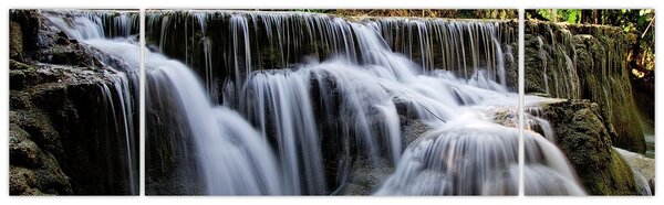 Obraz - Kaskády vodopádů (170x50 cm)