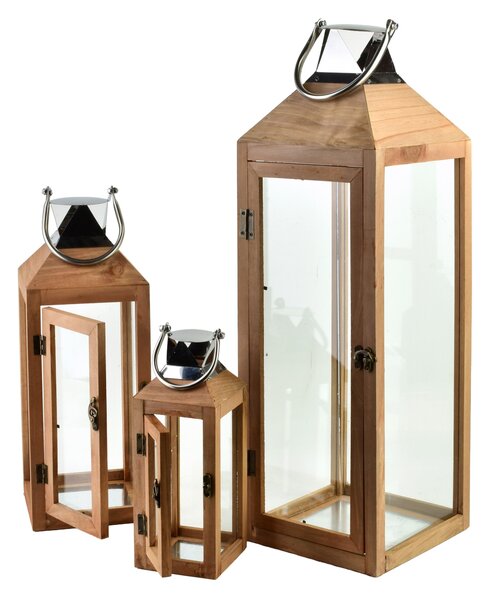 Mondex Sada 3 ks luceren LEVI 62/42/28 hnědá