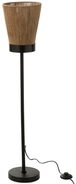 Přírodní jutová stojací lampa J-line Nafi 100 cm