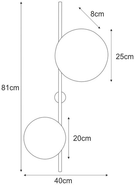 Kaja Pero nástěnné svítidlo 2x10 W bílá K-5324