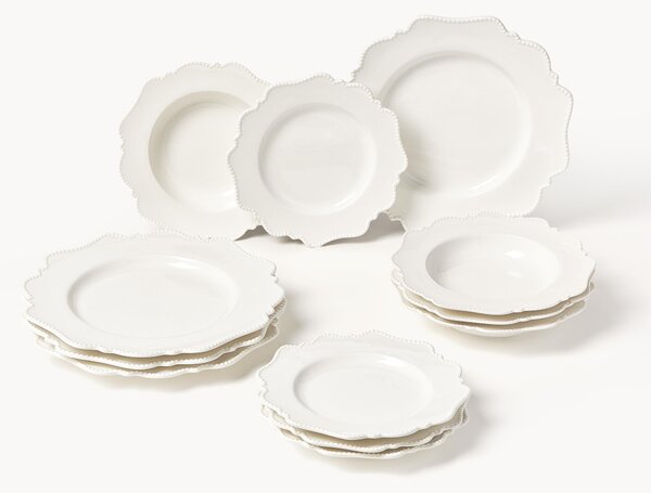 Sada porcelánového nádobí Grace, pro 4 osoby, 12 dílů