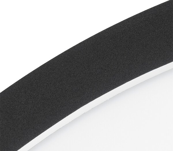 Stropní svítidlo černé 40 cm vč. LED 3-stupňový stmívač IP44 - Steve