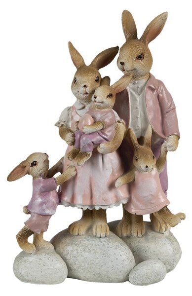 Dekorace Králičí rodinka - 11*6*18 cm - Clayre & Eef