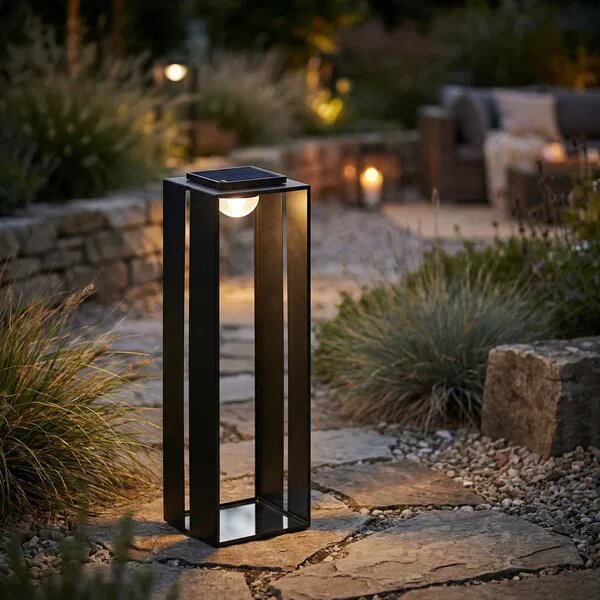 Mondex Solární lucerna SOKKE III 70 cm černá