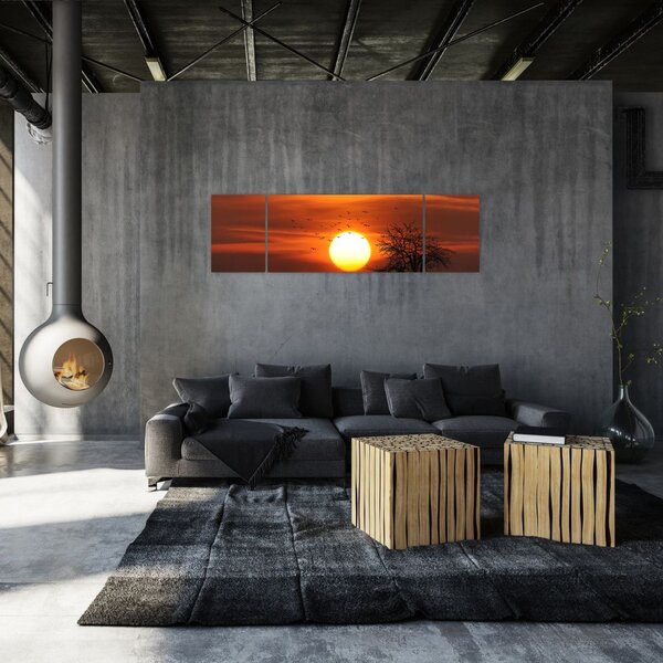 Obraz - Západ slunce (170x50 cm)