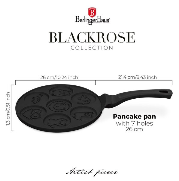 Lívanečník s titanovým povrchem zvířátka 26 cm Matte Black Collection