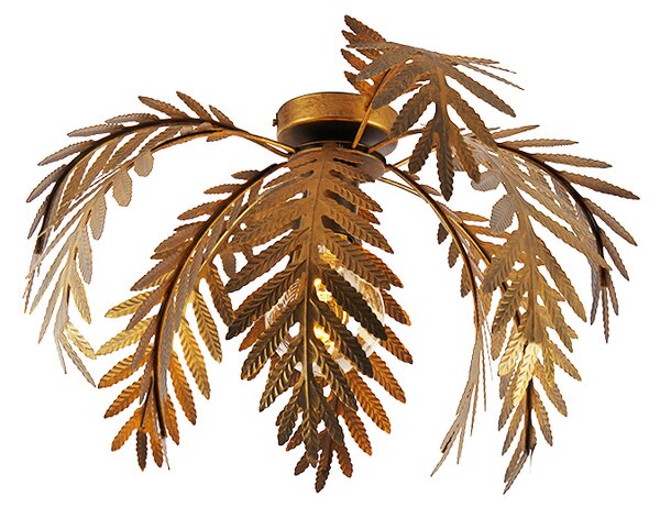 Vintage stropní lampa zlatá 45 cm - Botanica