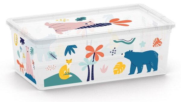 Bílý plastový dětský úložný box 34x19x12 cm C Box Style – KIS