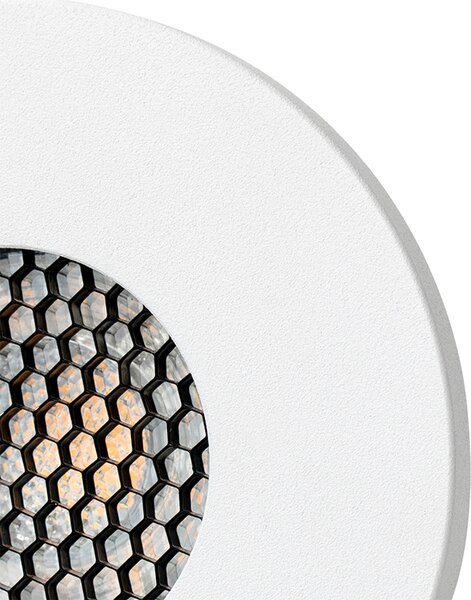 Sada 6 moderních koupelnových zapuštěných bodových svítidel bílá IP54 - Shed Honey