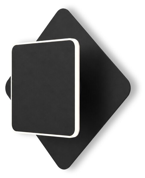 Toolight Rea, Nástěnné LED svítidlo LHJ123-W Černé, OSW-03277
