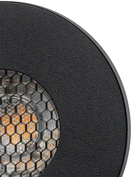 Sada 6 moderních koupelnových zapuštěných bodových svítidel černá IP54 - Shed Honey