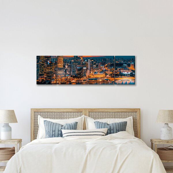Obrza nočního města (170x50 cm)