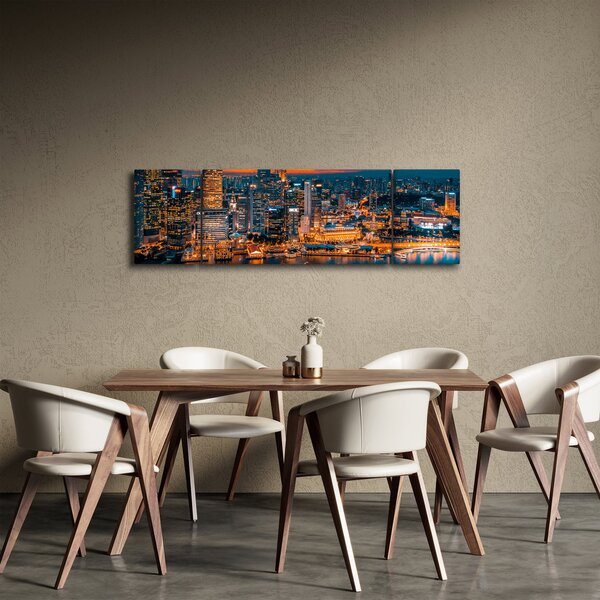 Obrza nočního města (170x50 cm)