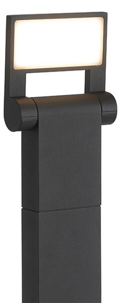 Moderní venkovní sloup Anthracite 60 cm vč. LED IP54 - Zane
