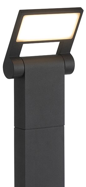 Moderní venkovní sloup Anthracite 60 cm vč. LED IP54 - Zane