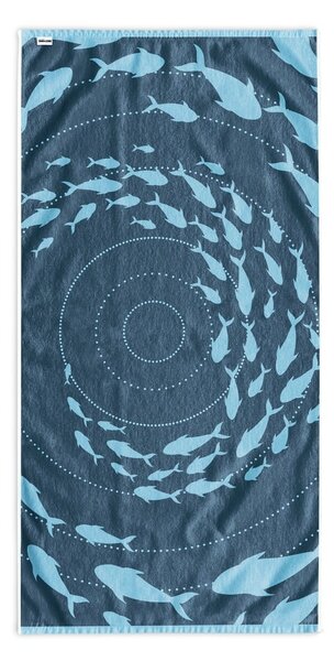 Modrá plážová osuška 90x180 cm Shoal – DecoKing
