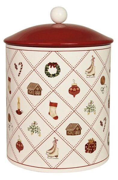 Vánoční plechová dóza Christmastime 20 cm Strömshaga