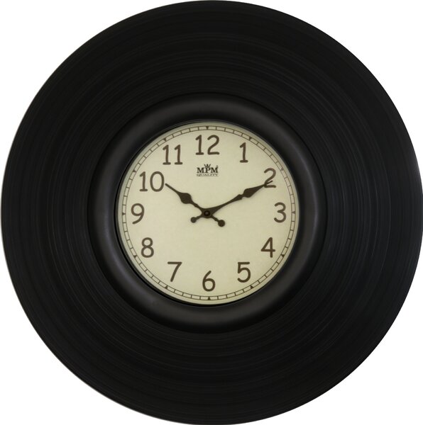 Designové plastové hodiny černé MPM E01.3681