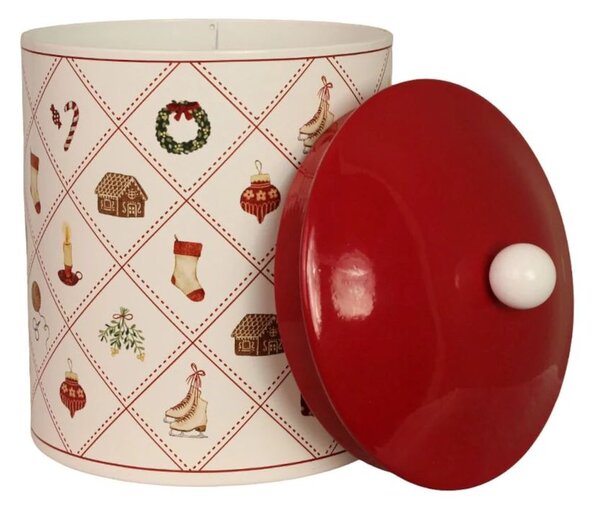 Vánoční plechová dóza Christmastime 20 cm Strömshaga