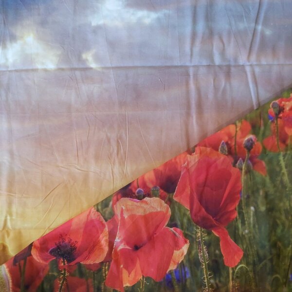 Gipetex Natural Dream 3D italské povlečení 100% bavlna Papaveri - 220x200 / 2x70x90 cm