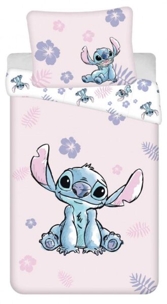 Povleceni Disney Lilo and Stitch ružová 140x200cm + 90x70 cm Setino