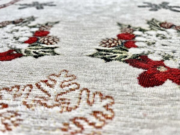 Vánoční gobelínový běhoun na stůl Chenille IT09 Barva Vícebarevná Rozměry 40x130 cm