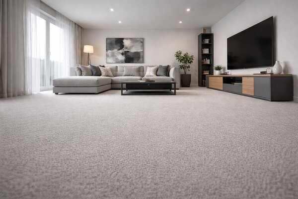 Condor Carpets, Metrážový koberec Sicily 173, na míru, šíře 4m,5m, šedá, filc, ložnice
