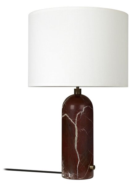 Stolní lampa GUBI, Gravity Large, stmívatelné, Červená, Obývací pokoj, Kámen, Design