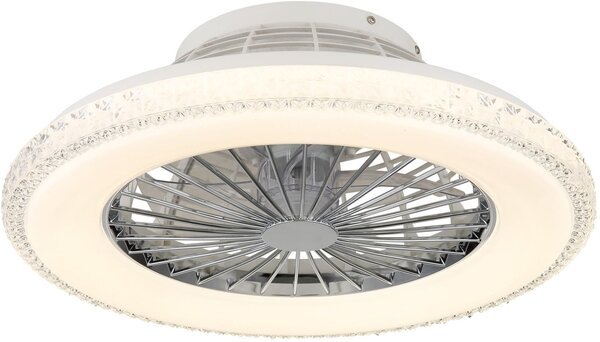 Globo Lighting Corusso stropní ventilátor se světlem 1x40 W bílá-chrom 03654