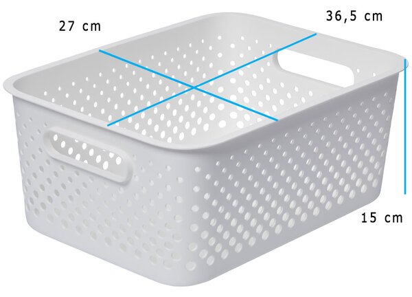 SmartStore Úložný košík Essence L Barva: bílá