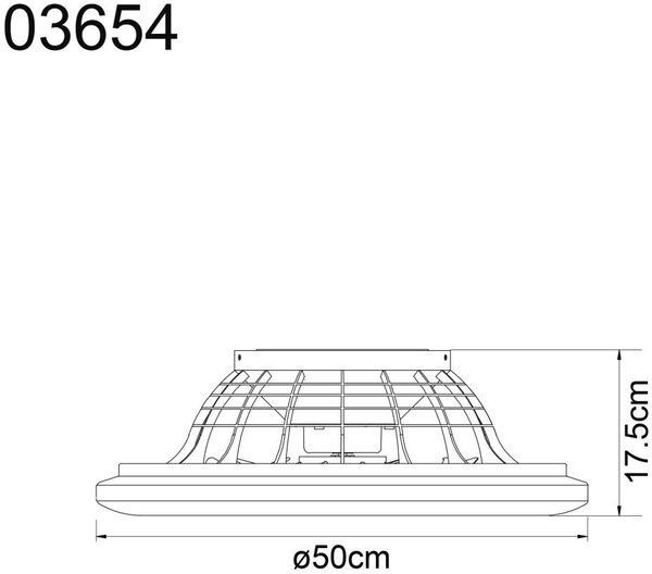 Globo Lighting Corusso stropní ventilátor se světlem 1x40 W bílá-chrom 03654