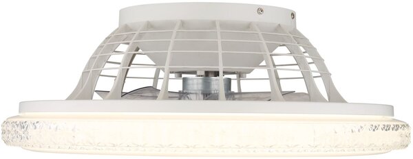 Globo Lighting Corusso stropní ventilátor se světlem 1x40 W bílá-chrom 03654