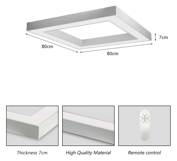 Immax NEO CANTO SLIM Smart stropní svítidlo 80x80cm 60W bílé Zigbee 3.0