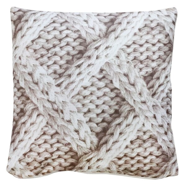 Povlak na polštář Trikot béžový new 40x40 cm Barva Béžová Rozměry 40x40 cm