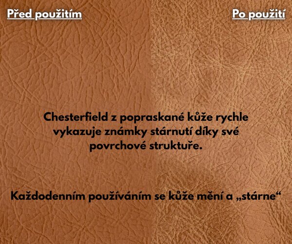 Sob nábytek - Křeslo Chesterfield vintage pravá kůže - F0A00000007W