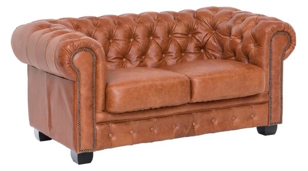 SOB Nábytek - Luxusní sedací souprava Chesterfield vintage pravá kůže - F0A00000322W