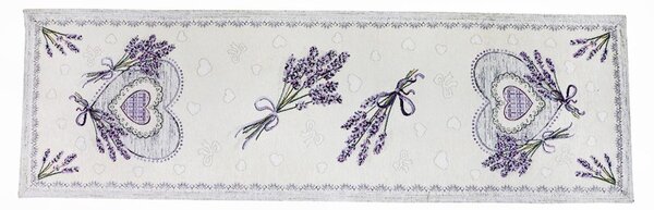 Gobelínový běhoun na stůl Levandule Chenille IT102 Barva Vícebarevná Rozměry 50x40 cm
