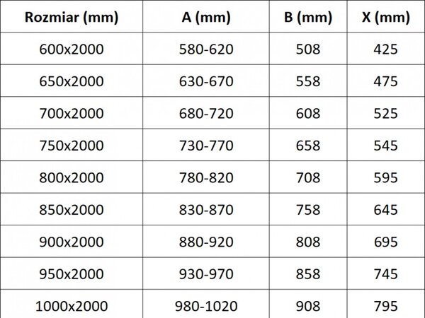 Mexen Exo, výklopné sprchové dveře 60 cm, čiré sklo, zlatá, 8181-060-000-50-00