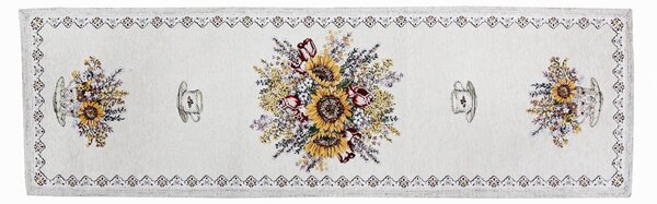 Gobelínový běhoun na stůl slunečnice Chenille IT101 Barva Vícebarevná Rozměry 50x40 cm