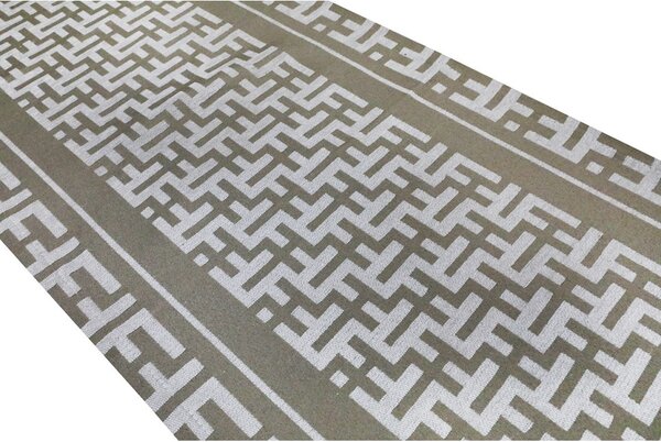 Gobelínový běhoun na stůl Glamour béžový Chenille IT105 Barva Béžová Rozměry 40x130 cm