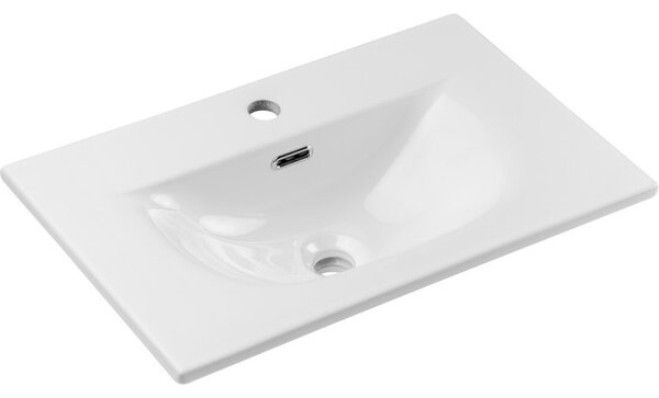 Comad Koupelnová sestava Viola se zápustným umyvadlem a zrcadlem 60 cm dub cremona