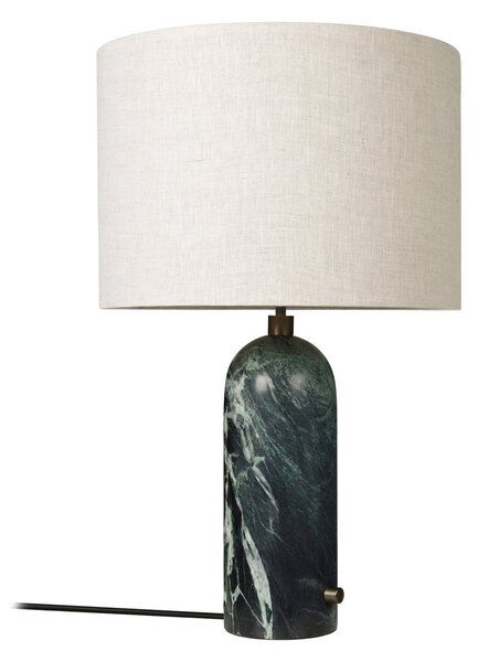 Stolní lampa GUBI, Gravity Large, stmívatelné, Zelená, Obývací pokoj, Kámen, Design