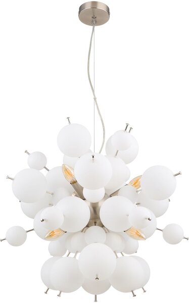 Globo Lighting Udo závěsné svítidlo 6x25 W bílá-černá-nikl 15633HO