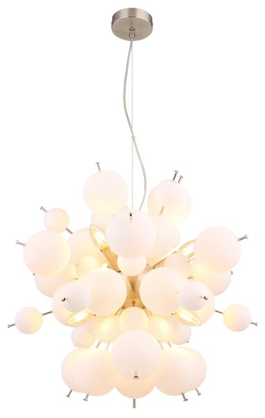 Globo Lighting Udo závěsné svítidlo 6x25 W bílá-černá-nikl 15633HO