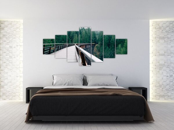 Obraz - Most k vrcholkům stromů (210x100 cm)
