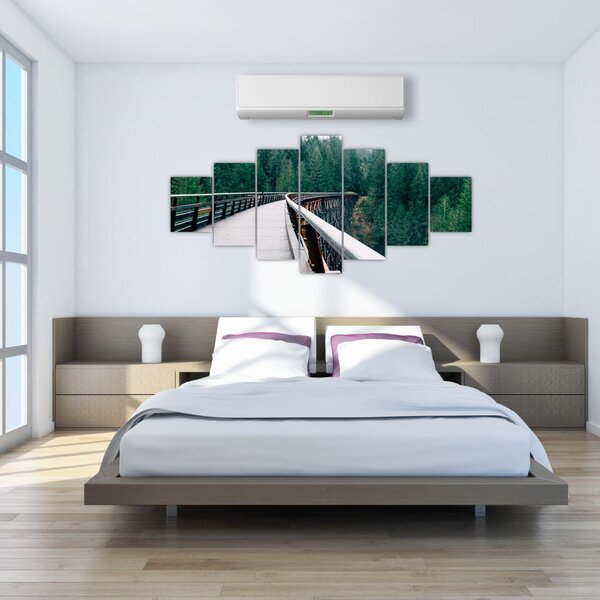 Obraz - Most k vrcholkům stromů (210x100 cm)