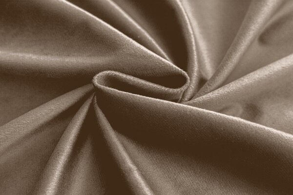 Béžový zatemňovací závěs VELVET 140x270 cm Zavěšení: Řasící páska