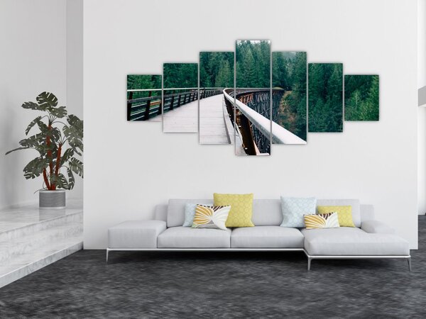 Obraz - Most k vrcholkům stromů (210x100 cm)