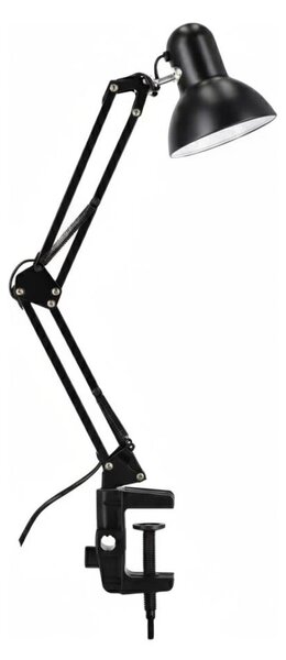 Stolní lampa s klipem 1xE27/60W/230V černá