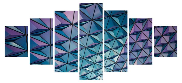 Obraz - barevná struktura (210x100 cm)